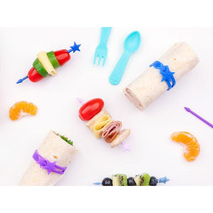Lunch Punch Stix Long Food Picks - Full Rainbow 7 Pack