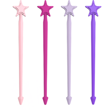 Load image into Gallery viewer, Lunch Punch Stix Long Food Picks - Pink Rainbow 4 Pack
