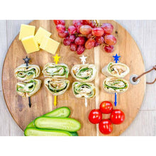 Load image into Gallery viewer, Lunch Punch Stix Long Food Picks - Full Rainbow 7 Pack