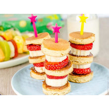 Load image into Gallery viewer, Lunch Punch Stix Long Food Picks - Pink Rainbow 4 Pack