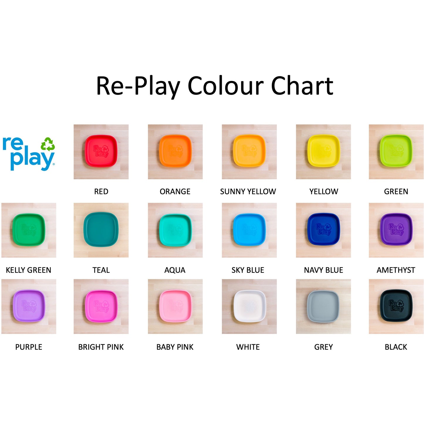 Re-Play Divided Plate - Assorted Colours