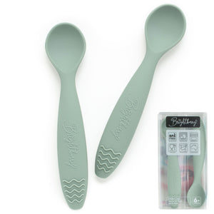 Brightberry Silicone Spoons with Teether - 7 Colours Available