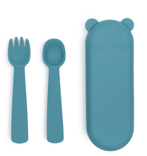 Load image into Gallery viewer, We Might Be Tiny Fork and Spoon Set in a Case - Assorted Colours