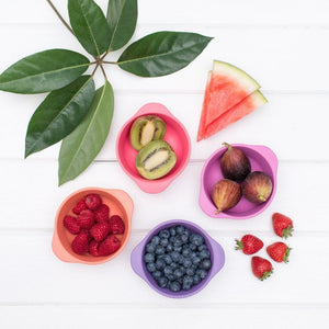 bobo&boo Bamboo 300ml Snack Bowls Set - Choice of 2 Colours