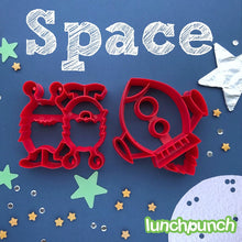 Load image into Gallery viewer, Lunch Punch Sandwich Cutters Space - 2 Pack