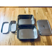 Load image into Gallery viewer, Green Essentials Stainless Steel Sustain-a-Stacker Trio Lunchbox