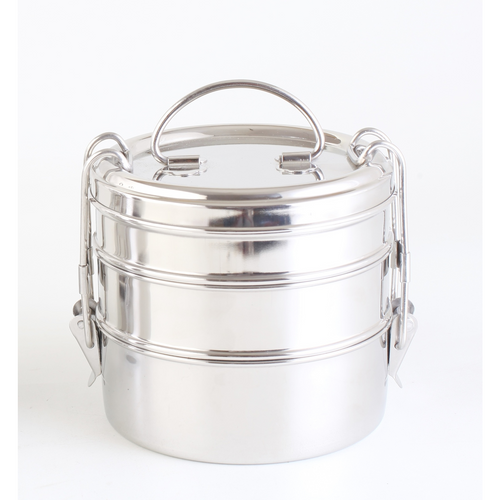 Green Essentials Stainless Steel Triple Bento Round 1500ml