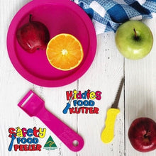 Load image into Gallery viewer, Kiddies Food Kutter Knife &amp; Safety Food Peeler - TWIN PACK
