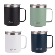 Load image into Gallery viewer, Oasis 400ml Stainless Steel Insulated Explorer Mug - Choice of 4 Colours