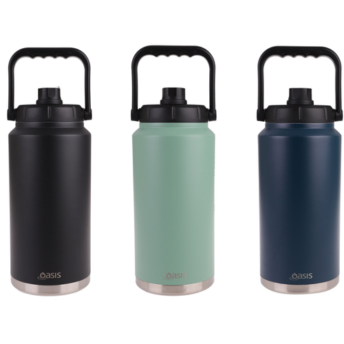 Oasis 3.8 Litre Stainless Steel Insulated Jug w/ Carry Handle - Choice of 4 Colours