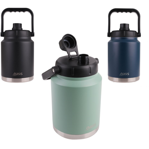 Oasis 2.1 Litre Stainless Steel Insulated Jug w/ Carry Handle - Choice of 4 Colours