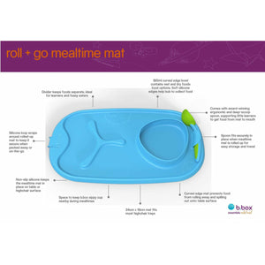 b.box Roll + Go Mealtime Mat - Ocean Breeze