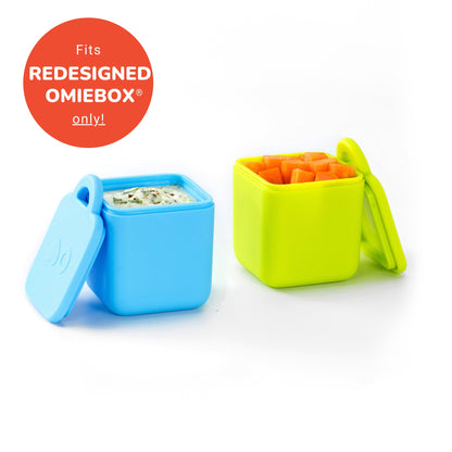 Omie Dip Silicone Dip Containers 2 pack- Assorted Colours
