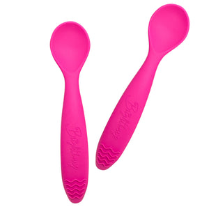 Brightberry Silicone Spoons with Teether - 7 Colours Available