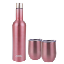 Load image into Gallery viewer, Oasis Stainless Steel Insulated Wine Traveler Gift Set
