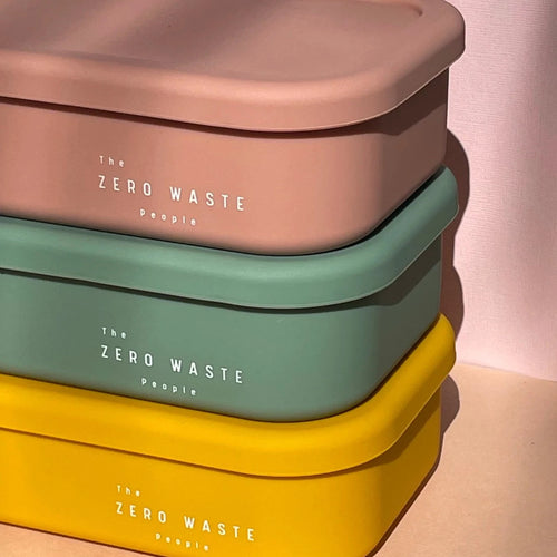 The Zero Waste People Rectangle Silicone Container - Assorted Colours