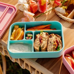 The Zero Waste People 5 Comparment Silicone Bento Lunchbox - Assorted Colours