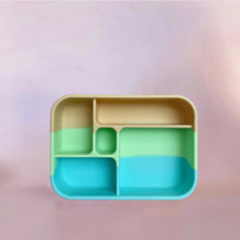 Load image into Gallery viewer, The Zero Waste People 5 Comparment Silicone Bento Lunchbox - Assorted Colours