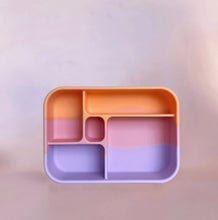 Load image into Gallery viewer, The Zero Waste People 5 Comparment Silicone Bento Lunchbox - Assorted Colours