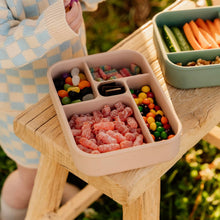 Load image into Gallery viewer, The Zero Waste People 5 Comparment Silicone Bento Lunchbox - Assorted Colours