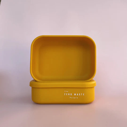 The Zero Waste People Rectangle Silicone Container - Assorted Colours