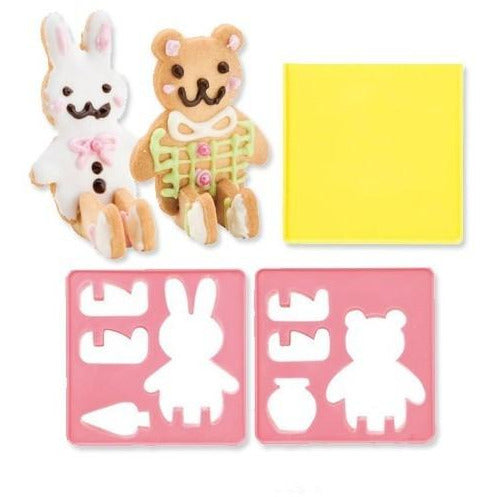 3D Bear & Bunny Cookie Cutter
