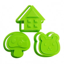 Load image into Gallery viewer, Bear, House &amp; Mushroom Food Cutter &amp; Stamper