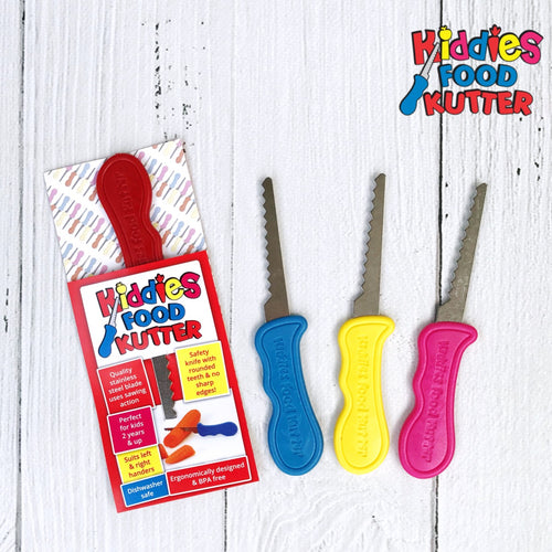 Kiddies Food Kutter Knife - Choice of 8 Colours