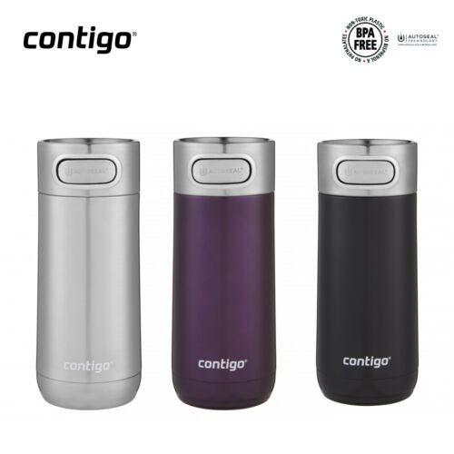 Contigo Luxe Autoseal 354ml Stainless Steel Insulated Mug - Choice of 3 Colours