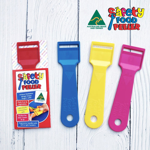 Kiddies Safety Food Peeler - Choice of 8 Colours
