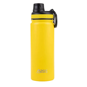 Oasis 550ml Stainless Steel Insulated Challenger Drink Bottle w/ Screw Cap - Choice of 12 Colours