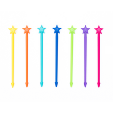 Load image into Gallery viewer, Lunch Punch Stix Long Food Picks - Full Rainbow 7 Pack