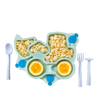 Load image into Gallery viewer, Constructive Eating - Teal Construction Baby Set