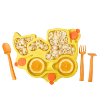 Load image into Gallery viewer, Constructive Eating - Yellow Construction Baby Set
